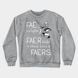 Pronoun Fighter, Fae Crewneck Sweatshirt